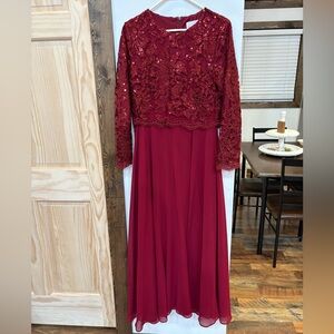 Dainty Jewells Red Lace Dress